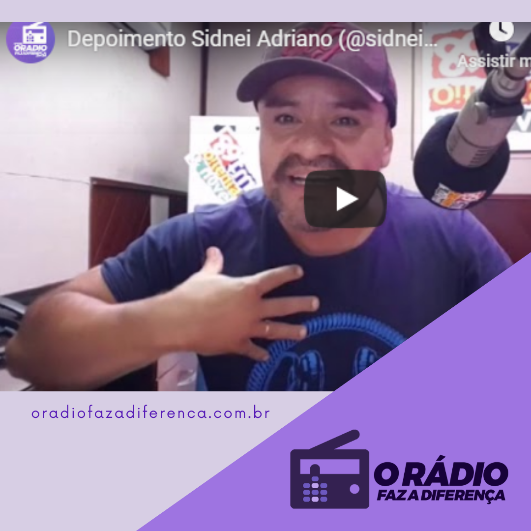 Locutor Sidnei Adriano da rádio 89 FM