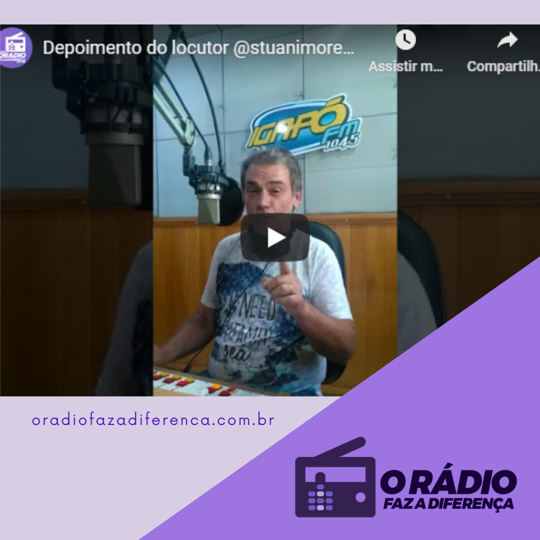 Locutor Stuani Moreno da rádio Igapó 104,5 FM