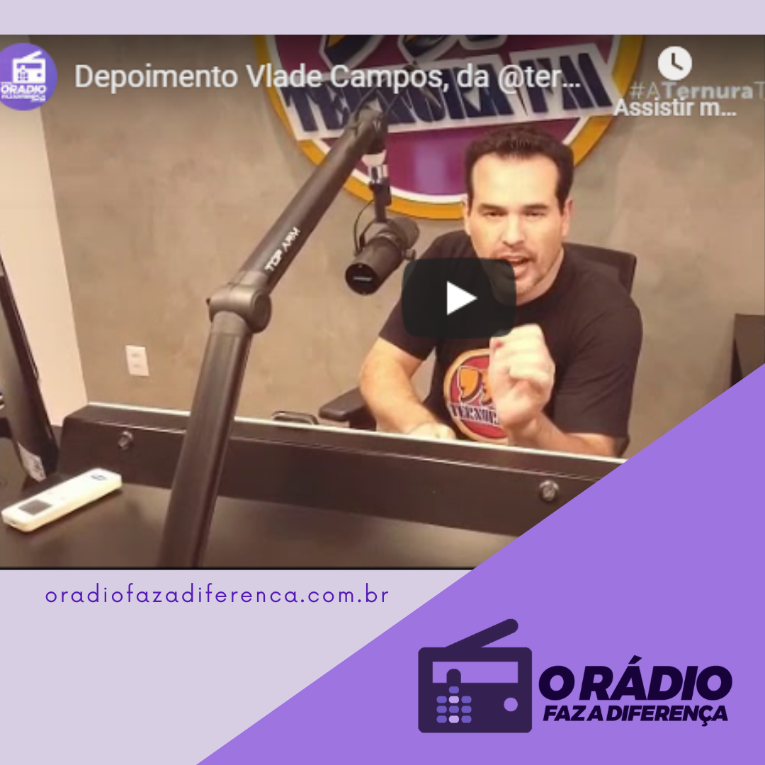 Locutor Vlade Campos da rádio Ternura 93,1 FM