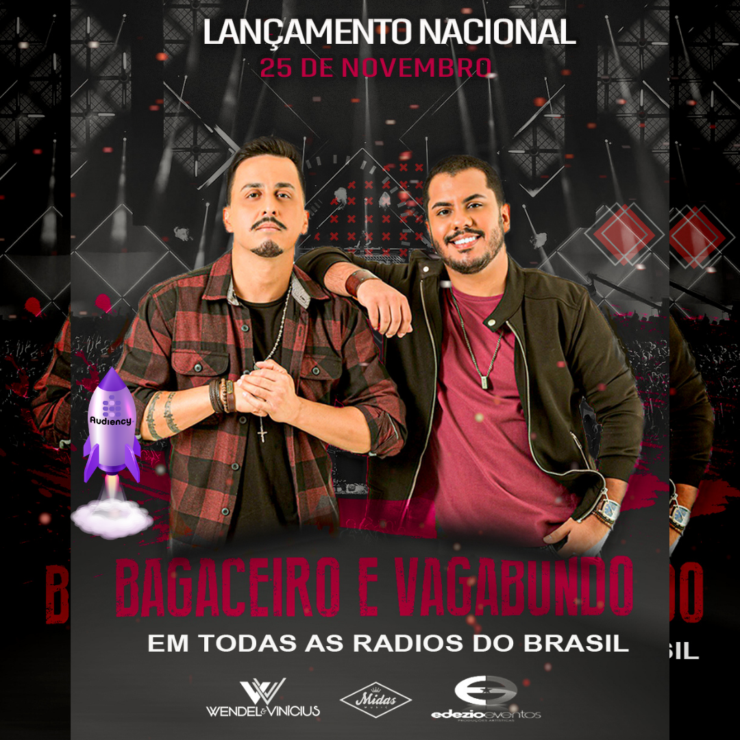 Wendel e Vinícius lançam hoje o novo hit "Bagaceiro e Vagabundo"