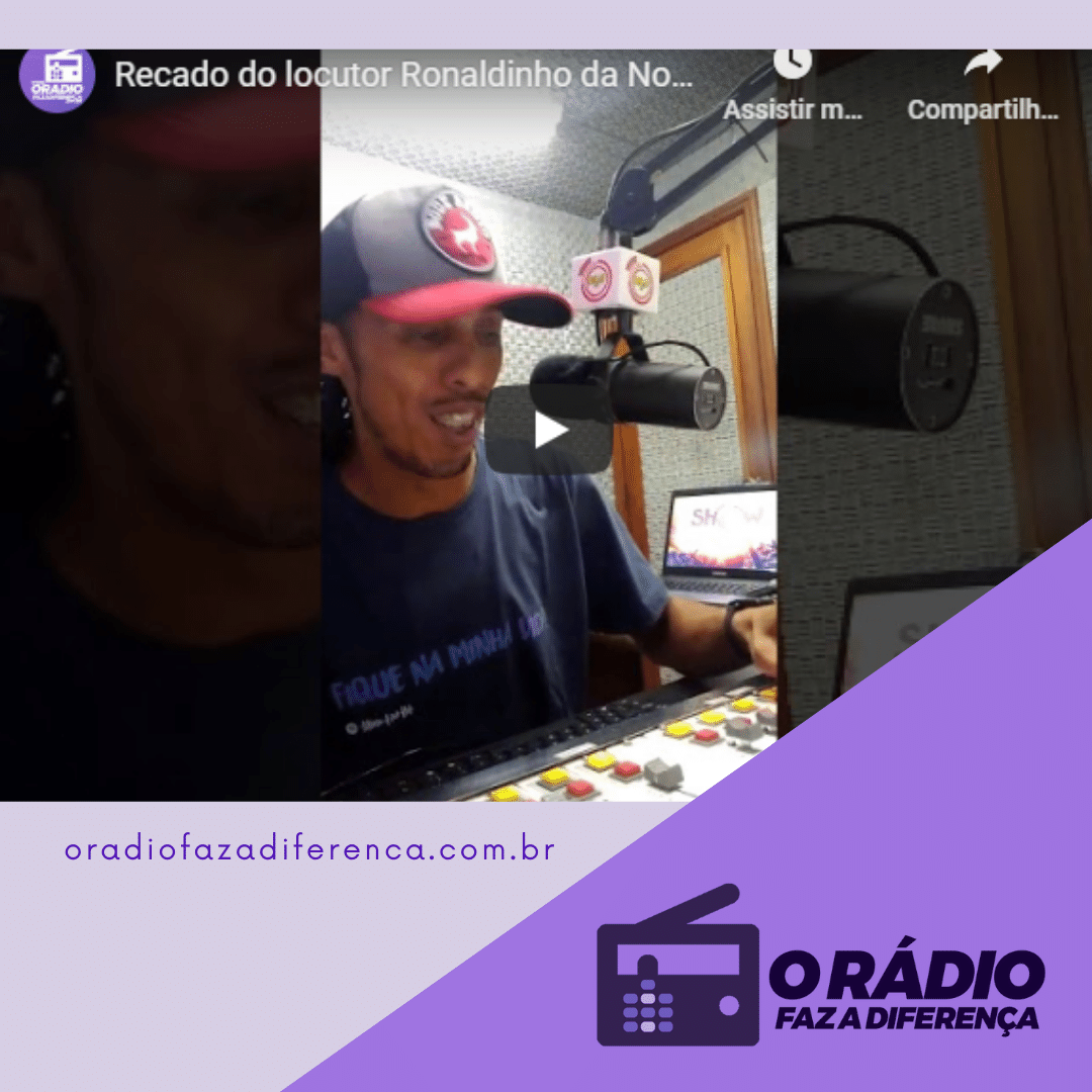Locutor Ronaldinho Nova Regional FM