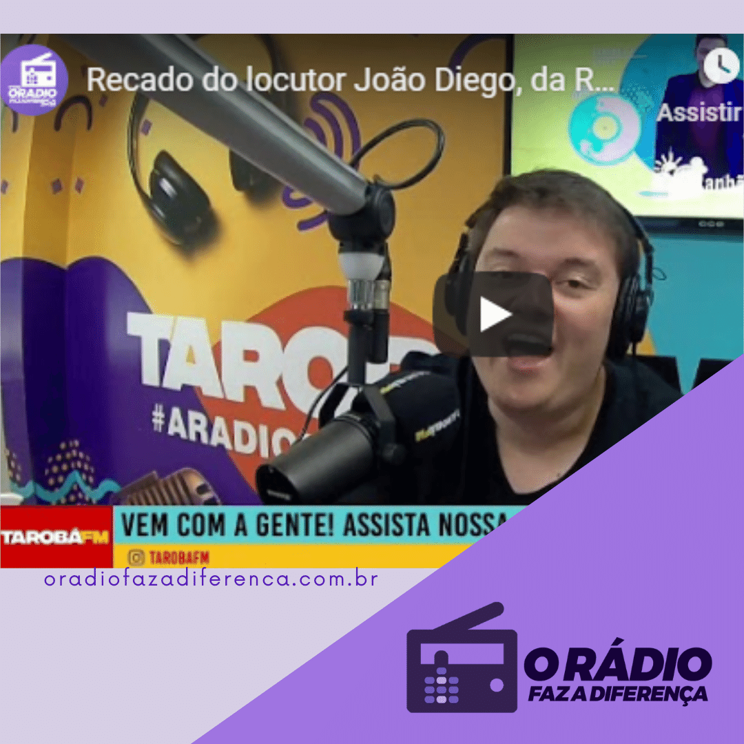 Locutor João Diego da Rádio Tarobá FM