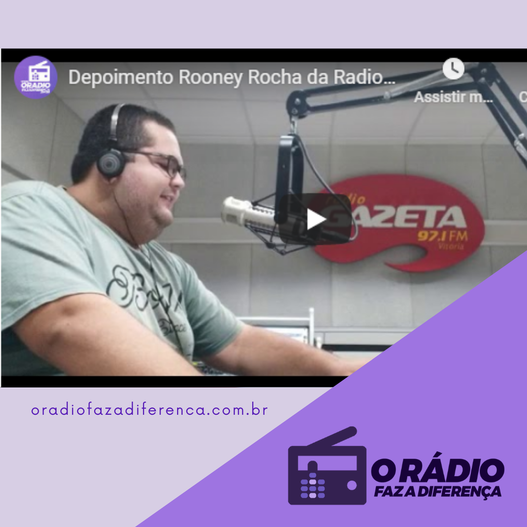Rooney Rocha nos estúdios da Rádio Gazeta FM - Vitória - #oradiofazadiferenca